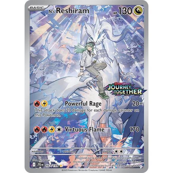N's Reshiram Journey Together Promo TCG Card SV09 167/159