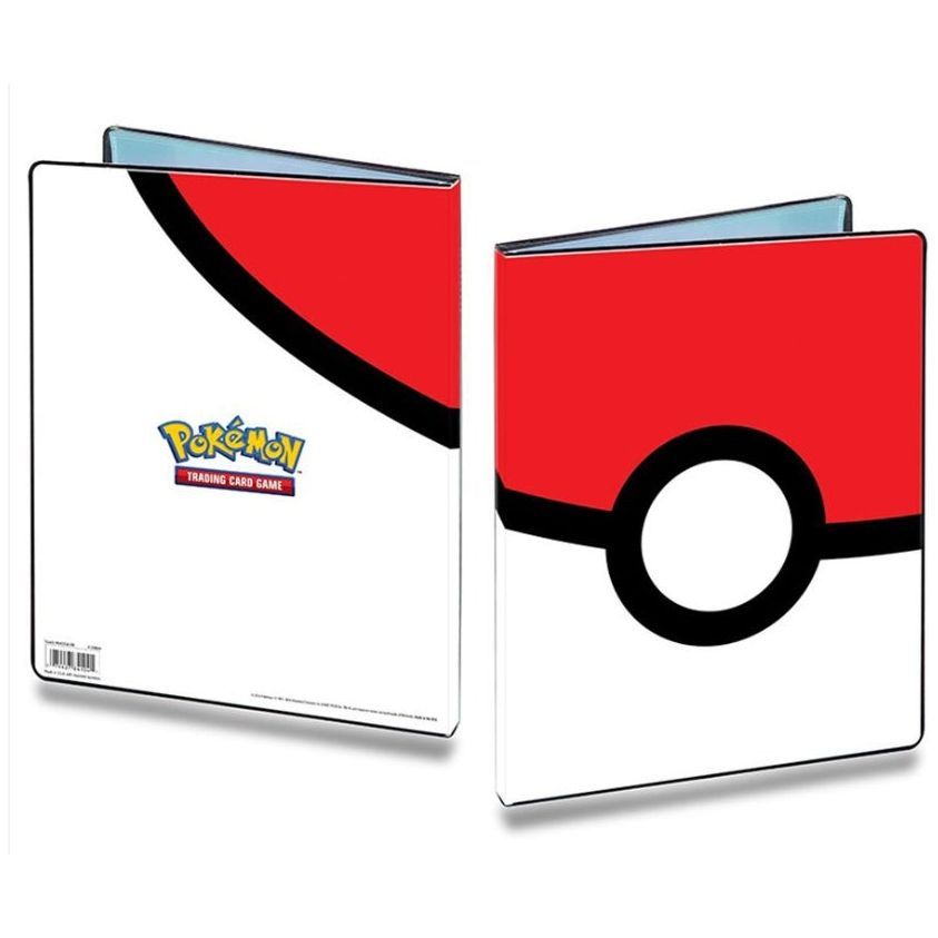 Pokemon Binder with Pokéball design, 9-pocket portfolio for card collection storage.