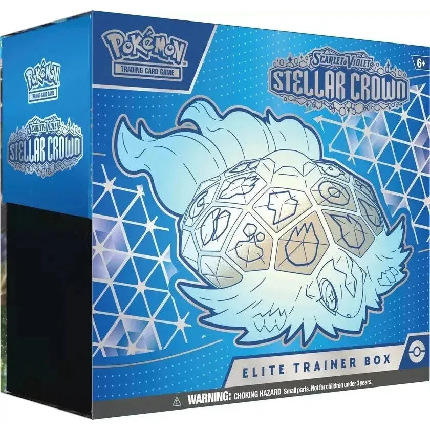 Pokemon Stellar Crown SV07 Elite Trainer Box, sealed TCG set.