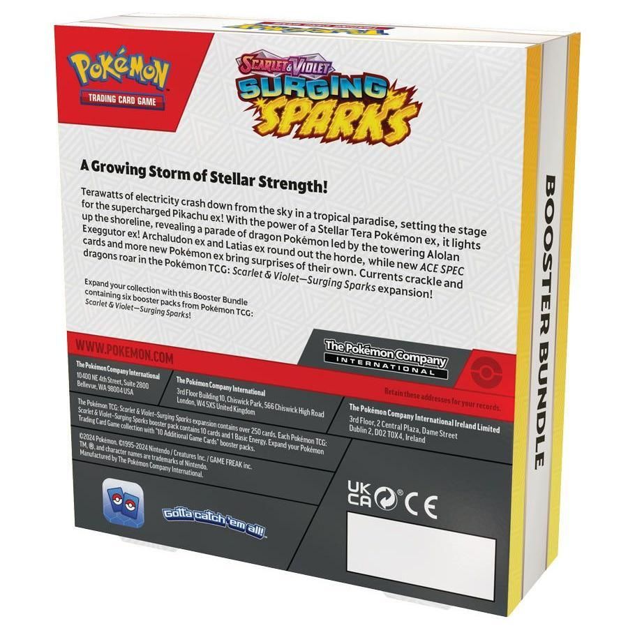 Pokémon TCG: Scarlet & Violet 8: Surging Sparks: Booster Bundle - War Games USA