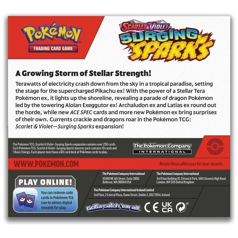 Pokémon TCG: Scarlet & Violet 8: Surging Sparks: Booster Display - War Games USA