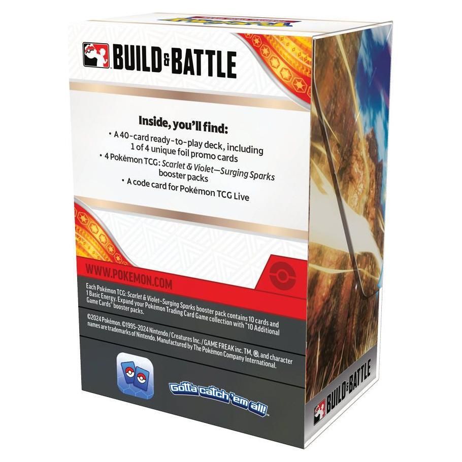 Pokémon TCG: Scarlet & Violet 8: Surging Sparks: Build & Battle Box Display - War Games USA