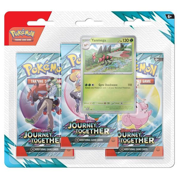 Pokémon TCG Scarlet & Violet - Journey Together 3-Booster Blister featuring over 180 cards.