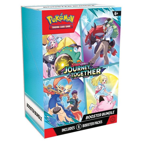 Pokémon TCG Scarlet & Violet 9: Journey Together Booster Bundle with 6 packs.