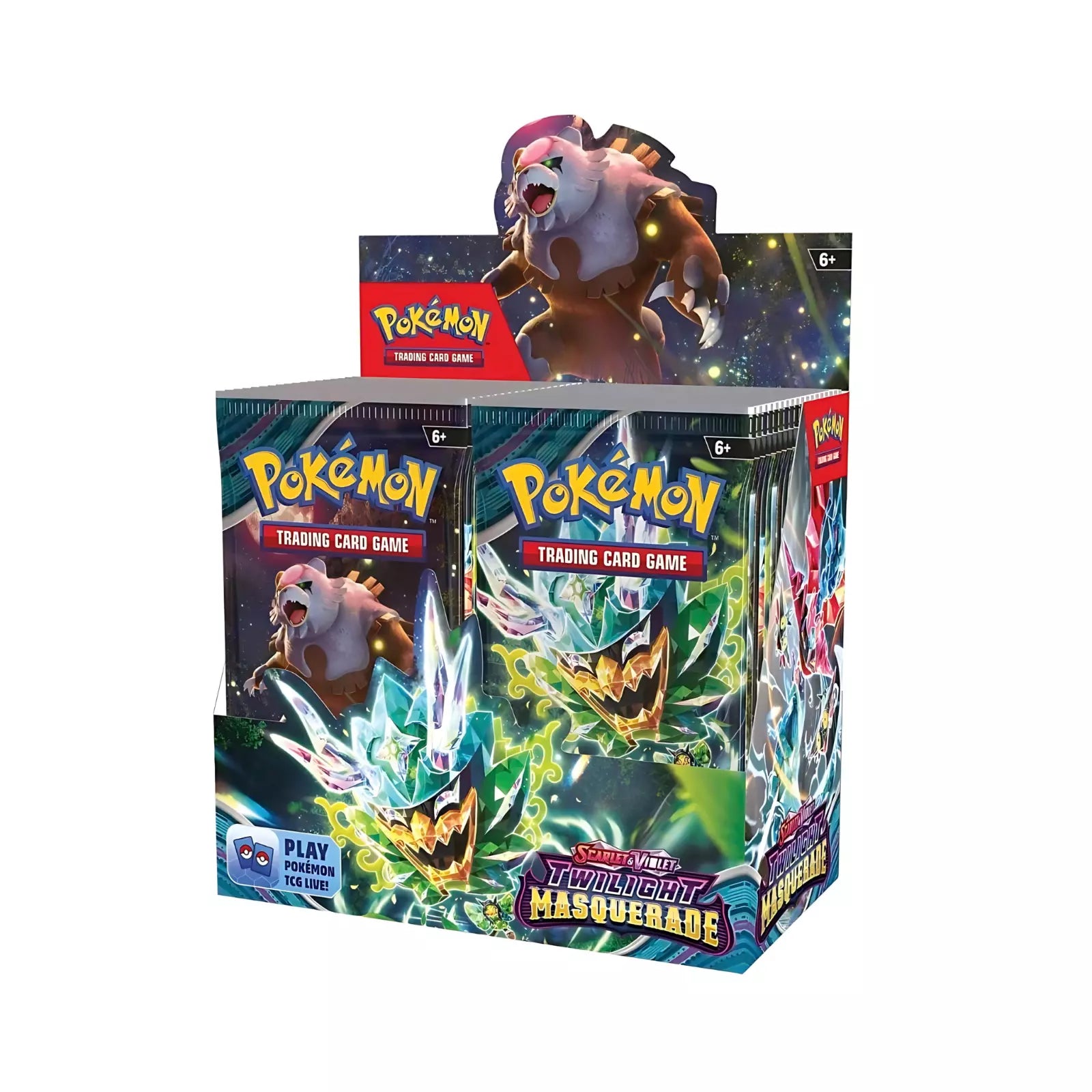 Pokmon TCG Scarlet & Violet Twilight Masquerade Factory Sealed Booste Pokmon TCG Scarlet & Violet Twilight Masquerade Factory Sealed Booste