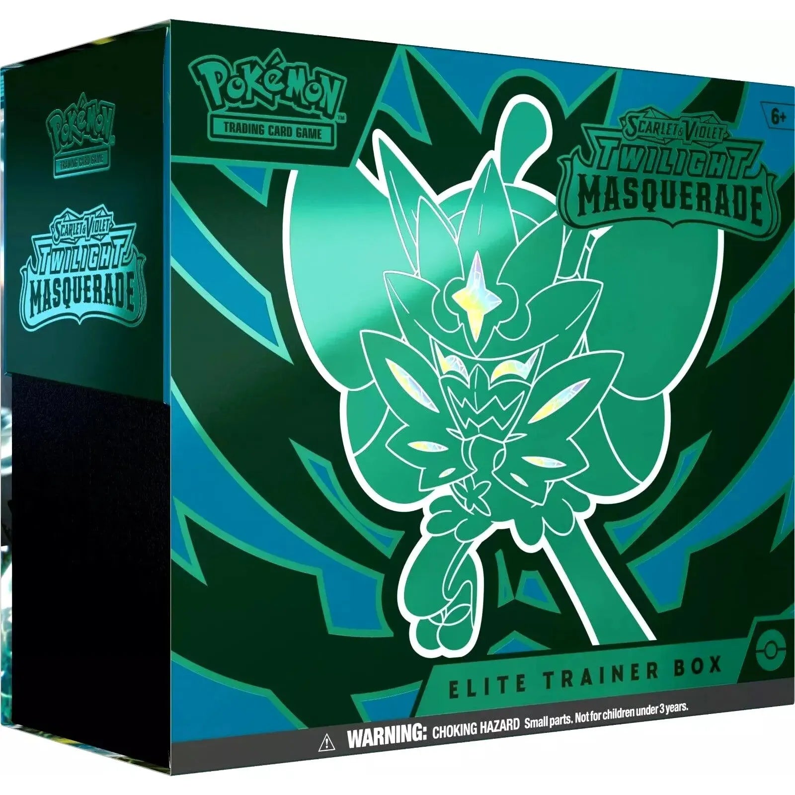 Pokemon TCG Twilight Masquerade Elite Trainer Box featuring over 160 cards.