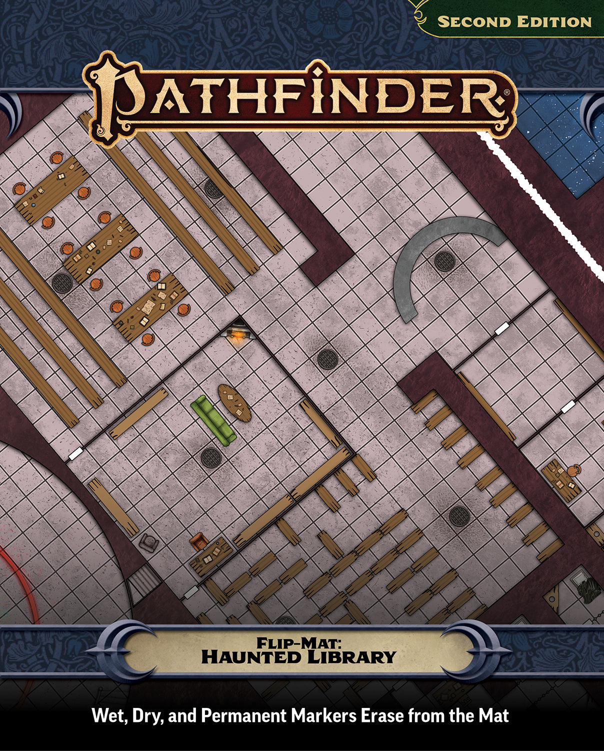 PATHFINDER FLIP-MAT HAUNTED LIBRARY