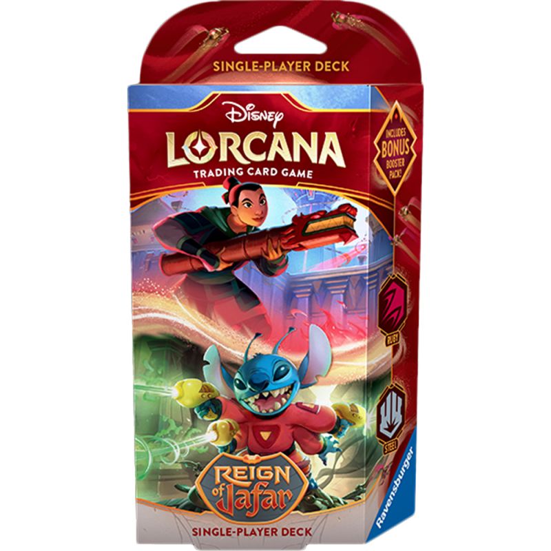 Disney Lorcana: Reign of Jafar Starter Deck (Ruby & Steel) | War Games USA Disney Lorcana: Reign of Jafar Starter Deck (Ruby & Steel) | War Games USA