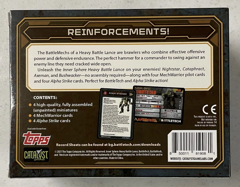 BattleTech: Inner Sphere Heavy Battle Lance