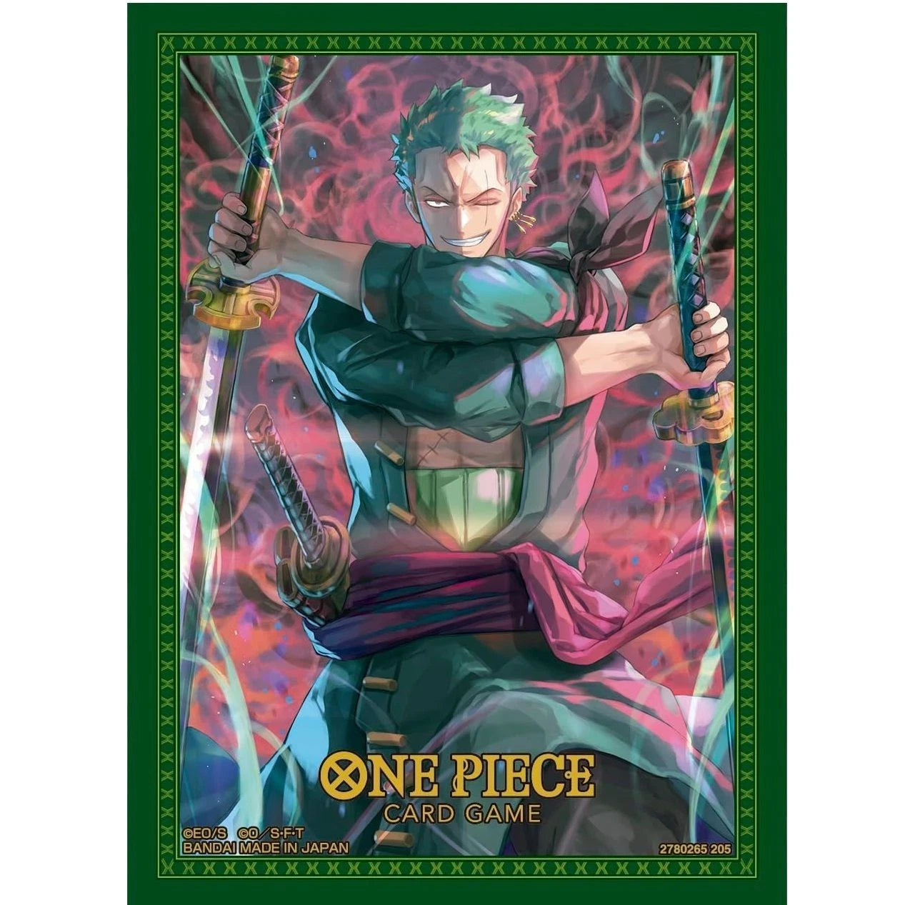 Zoro 70 Sleeves Japanese One Piece Card Game Official No.11 Sealed TCG New - War Games USA
