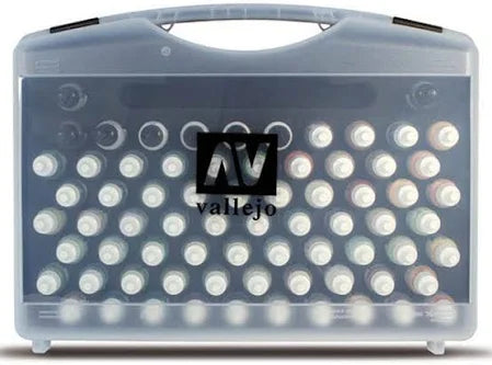 Vallejo Mecha Color Case – 80 Acrylic Paints for Models & Gunpla - War Games USA