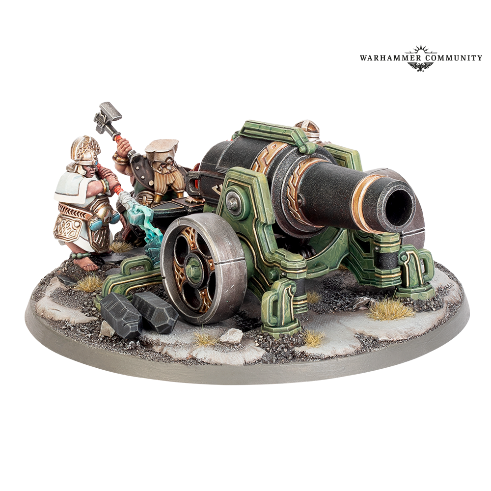 Khazalite Holds Army set from Warhammer Age of Sigmar featuring miniature models and gaming accessories in a detailed box.
