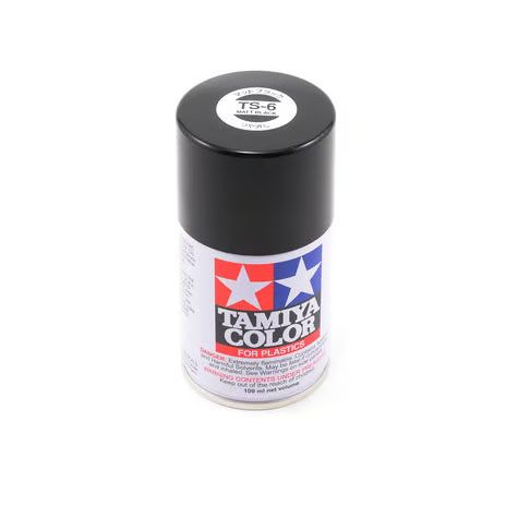 TS-6 Matte Black - Tamiya Lacquer Spray 100ml