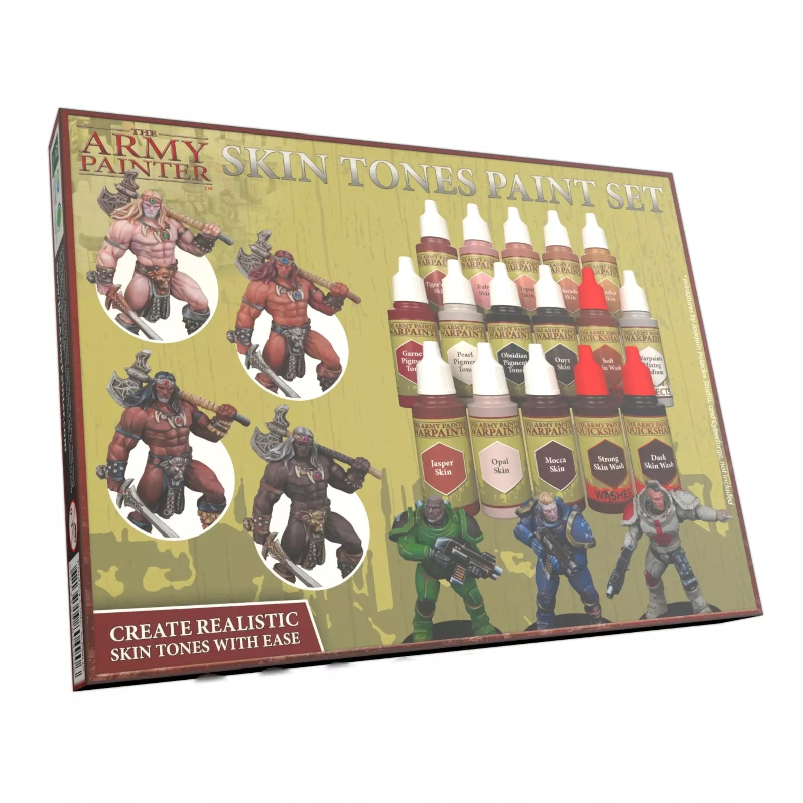 The Army Painter Skin Tones Paint Set for realistic miniature painting.