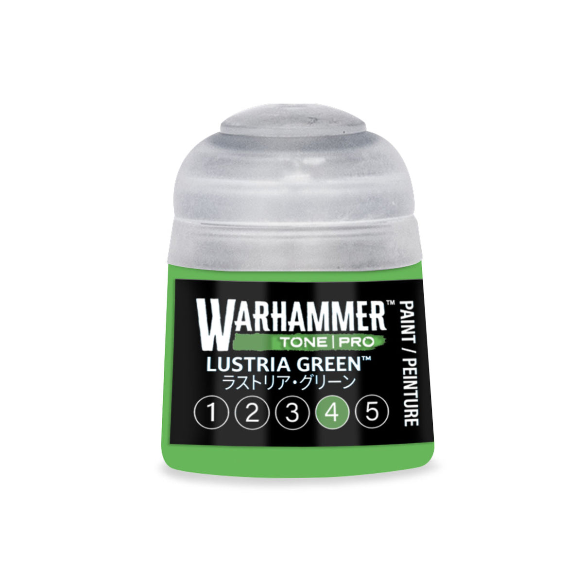 Citadel Colour Lustria Green 4 Warhammer Tone Pro miniature paint in 12ml bottle, vibrant green tone for model detailing