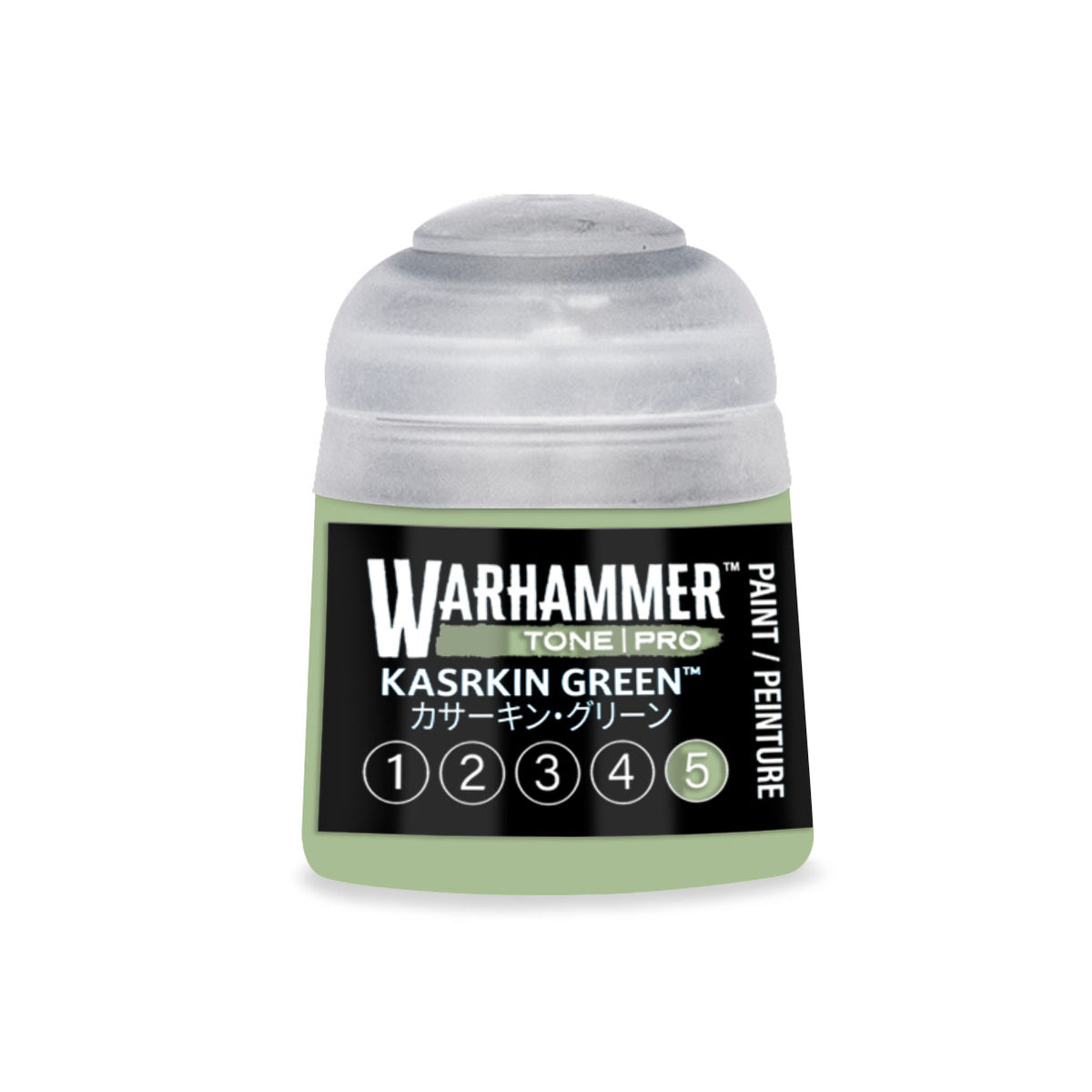 Citadel Colour Warhammer Tone Pro Paint in green, 12ml bottle, designed for miniature painting and shading.