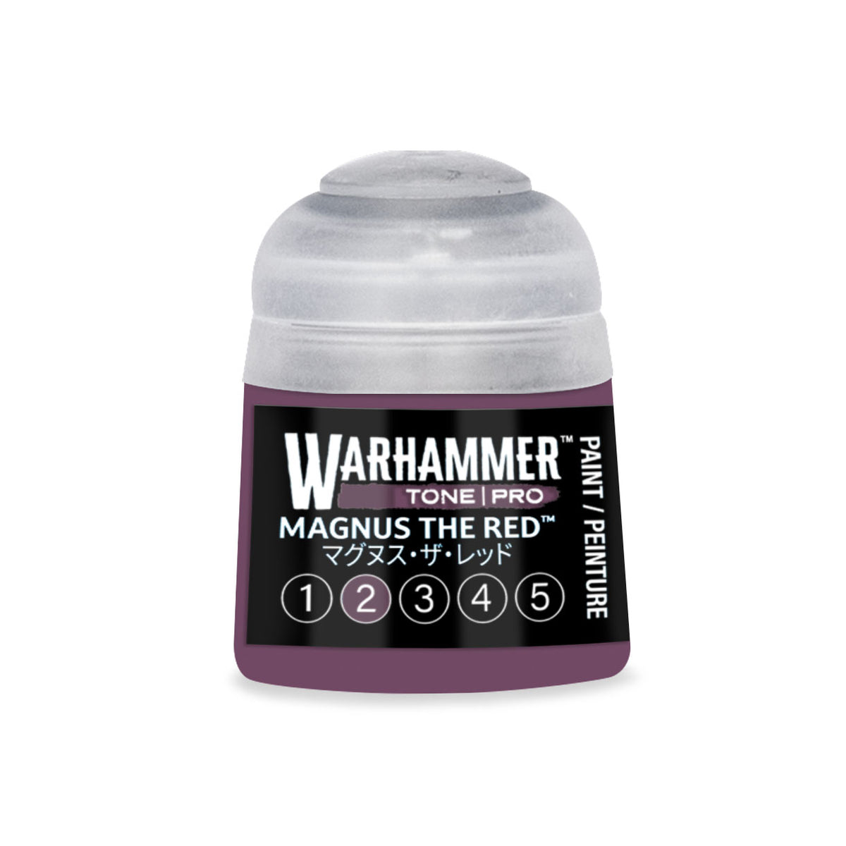 Citadel Colour Magnus the Red 2 Warhammer Tone Pro miniature paint bottle, 12ml, for detailed model painting and shading.