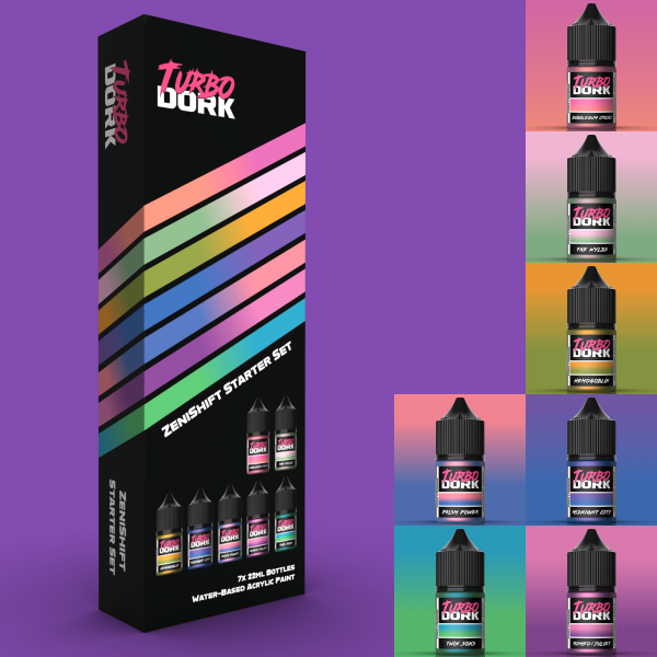 Turbo Dork Paints: ZeniShift Starter Box (7 Bottles of Paint) - War Games USA