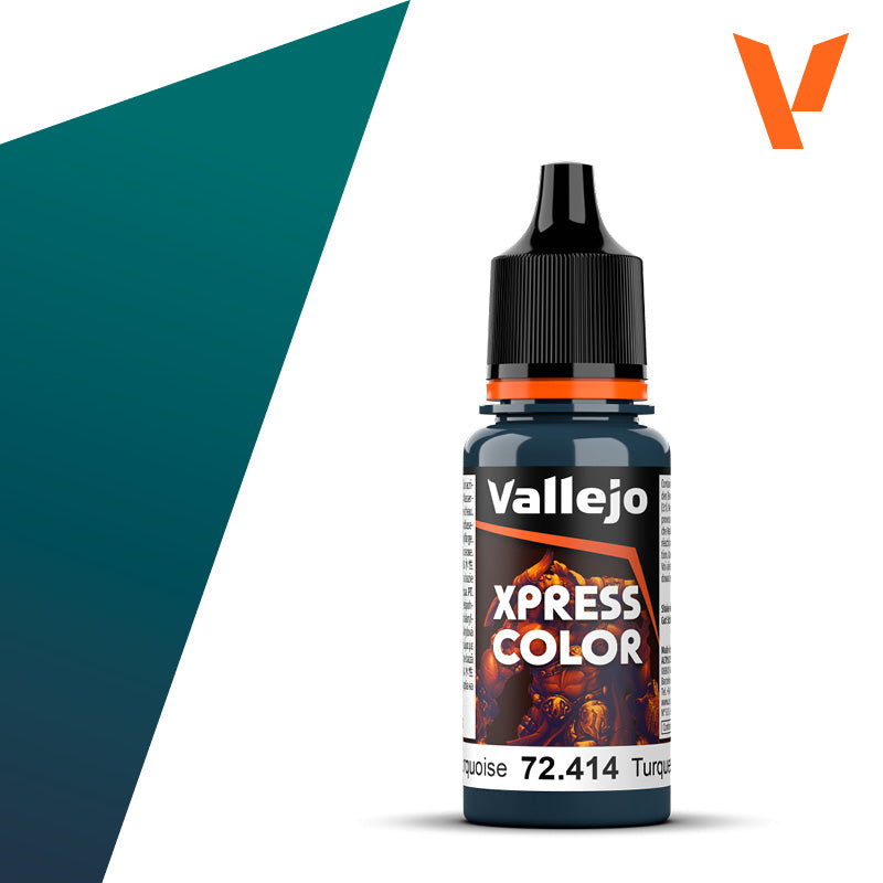 Vallejo Xpress Color Caribbean Turquoise 72.414 18ml dropper bottle