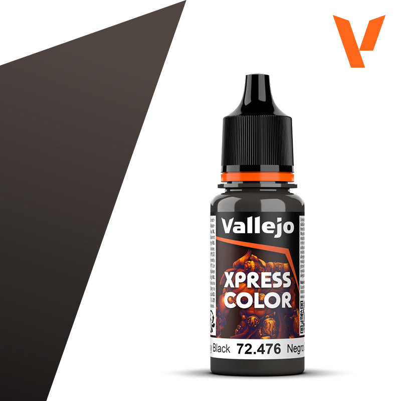 Vallejo Xpress Color Greasy Black 72.476 18ml dropper bottle