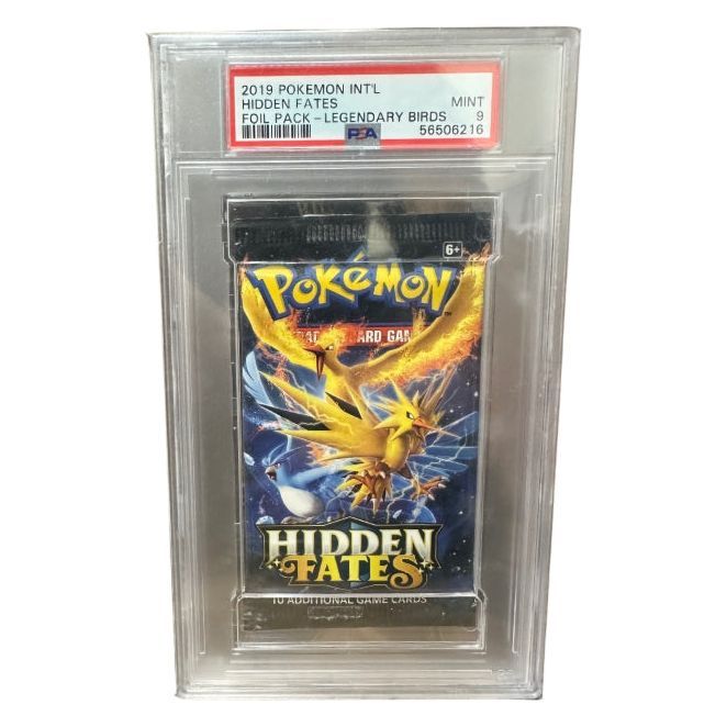 2019 Pokemon Hidden Fates: Legendary Birds Foil Pack PSA 9