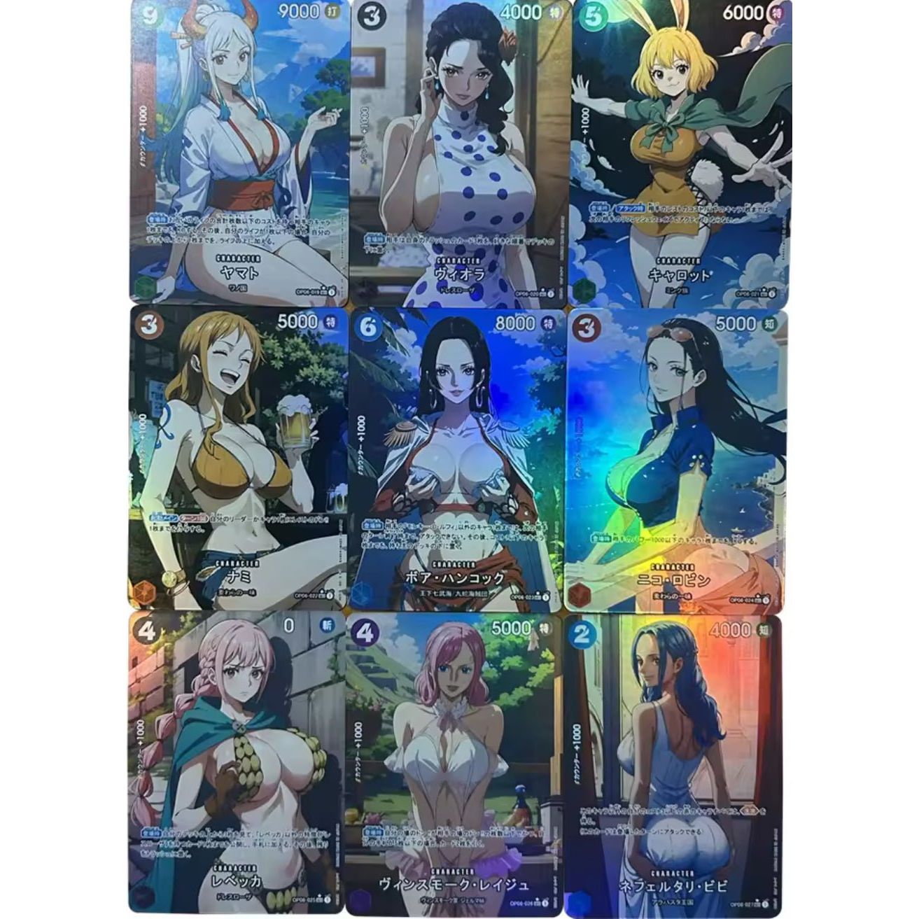 Anime Yamato Carrot Nami Boa Hancock Nefertari D Vivi Cards - War Games USA
