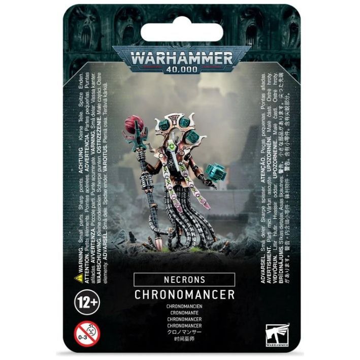 Chronomancer Necrons Warhammer 40K model kit with 40mm base.