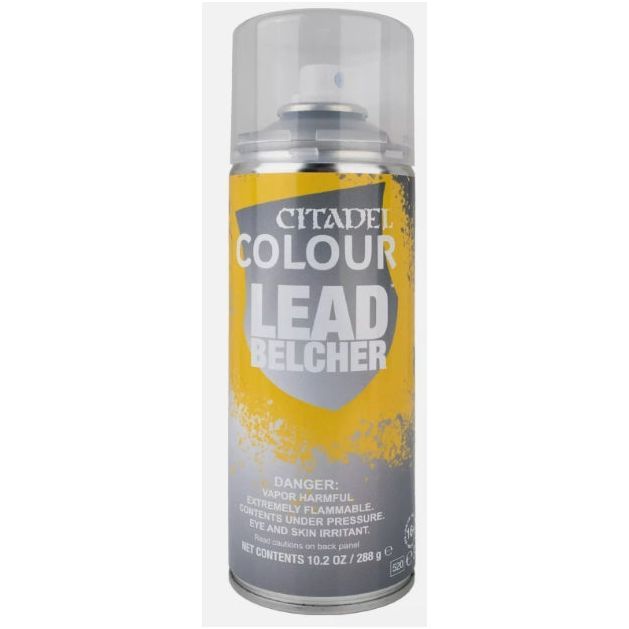 Citadel Leadbelcher Spray Paint 10.2 oz can for basecoating miniatures.