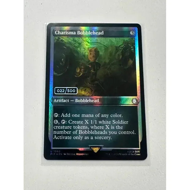 Magic The Gathering Charisma Bobblehead card U1060 Serial 022/500.