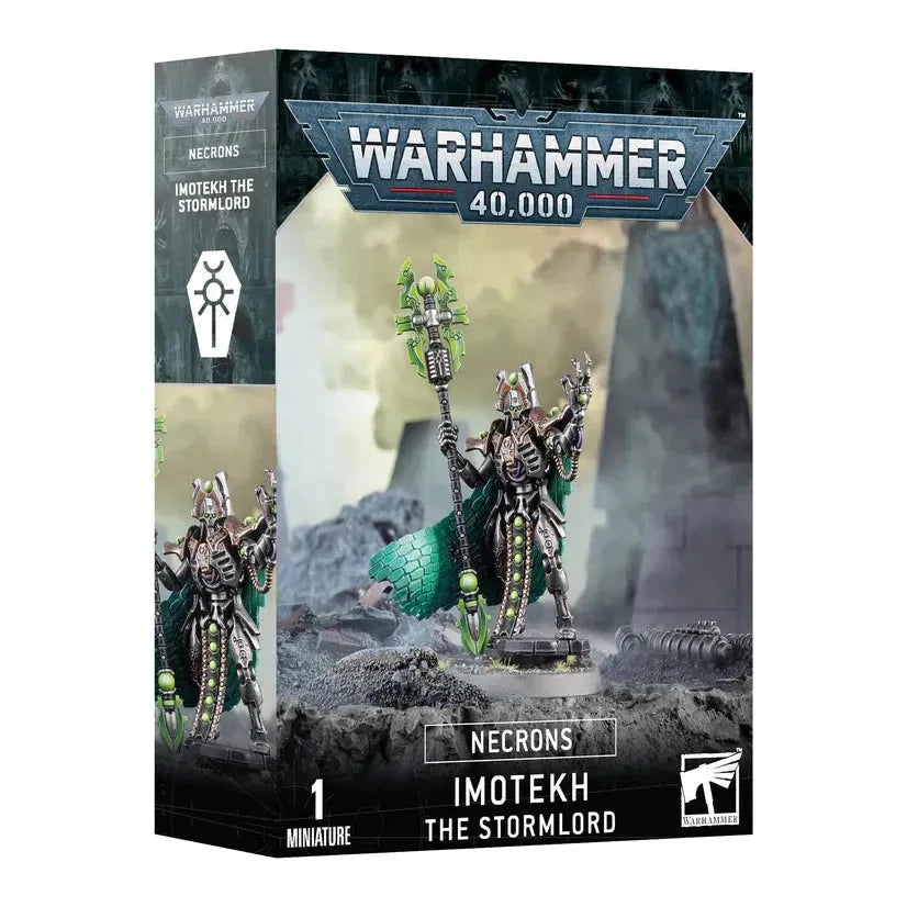 Imotekh the Stormlord miniature kit in packaging.