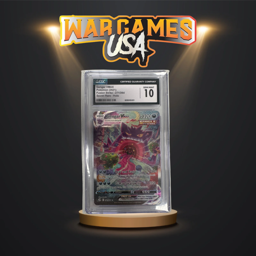 Pokemon Gengar VMAX CGC Graded Mint 10 Card - Rare Holo Pokemon Gengar VMAX CGC Graded Mint 10 Card - Rare Holo