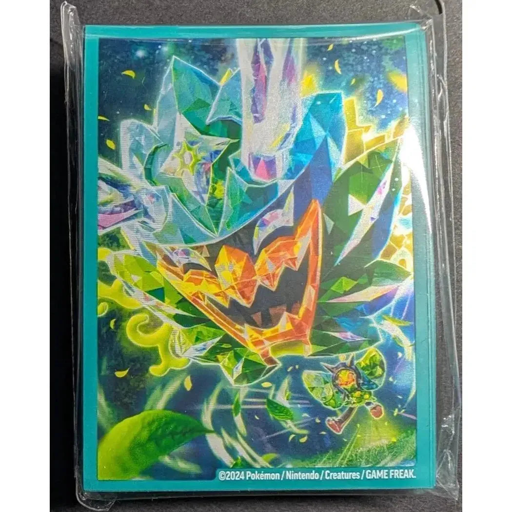 Pokemon Ogerpon sleeve pack with 65 TCG sleeves.