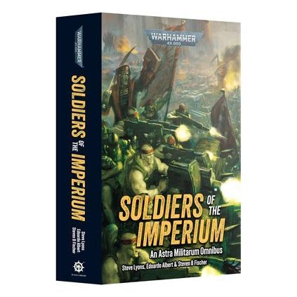 Soldiers of the Imperium book cover featuring sci-fi artwork and author details.