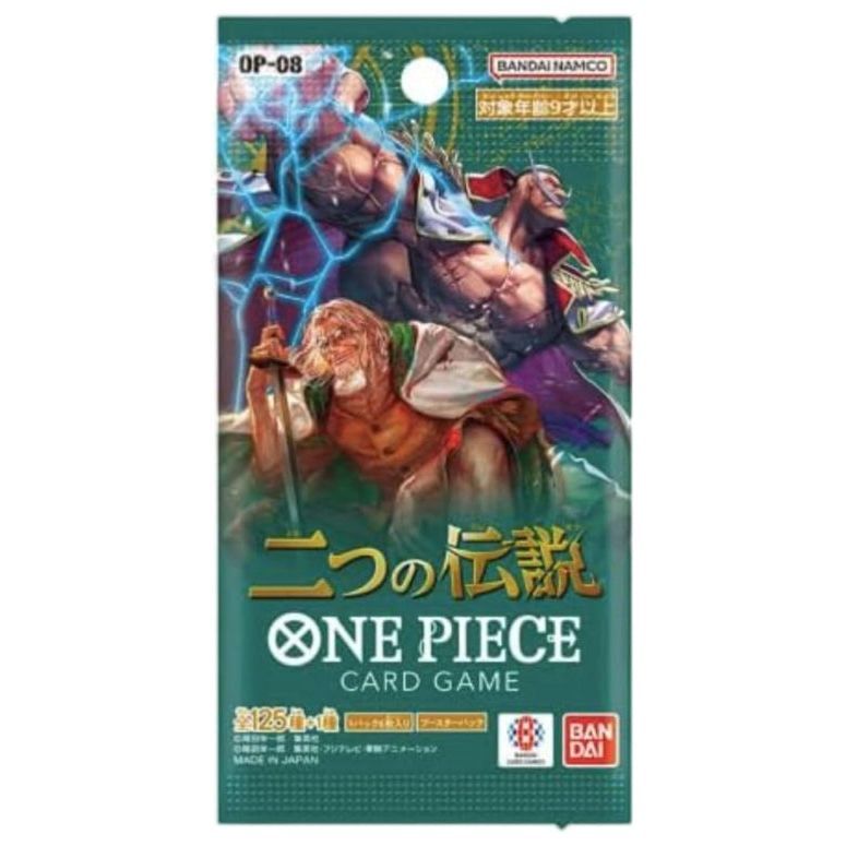 Two Legends Booster OP-08 One Piece card game single pack.
