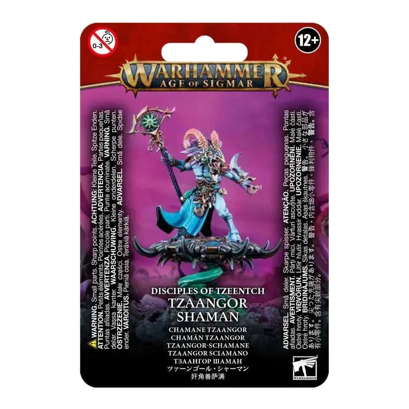 Tzaangor Shaman kit with Citadel 40mm Round Base for Warhammer Age of Sigmar.