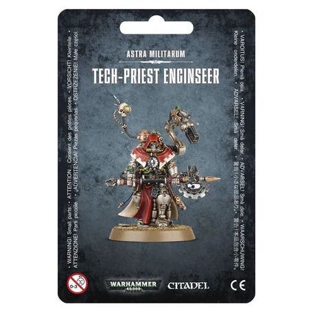 Warhammer 40000 Adeptus Mechanicus Tech-Priest Enginseer model kit.