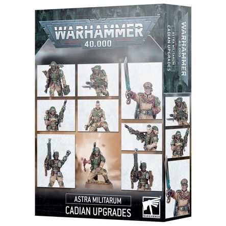 Warhammer 40000 Astra Militarum Cadian Upgrades kit with heads and accessories.