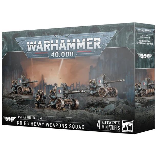 Warhammer 40000 Astra Militarum Krieg Heavy Weapons Squad box set.