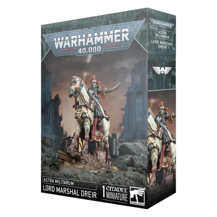 Warhammer 40000 Astra Militarum Krieg Lord-Marshal Dreir model kit.