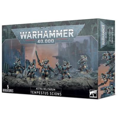 Warhammer 40000 Astra Militarum Tempestus Scions box set with miniatures.