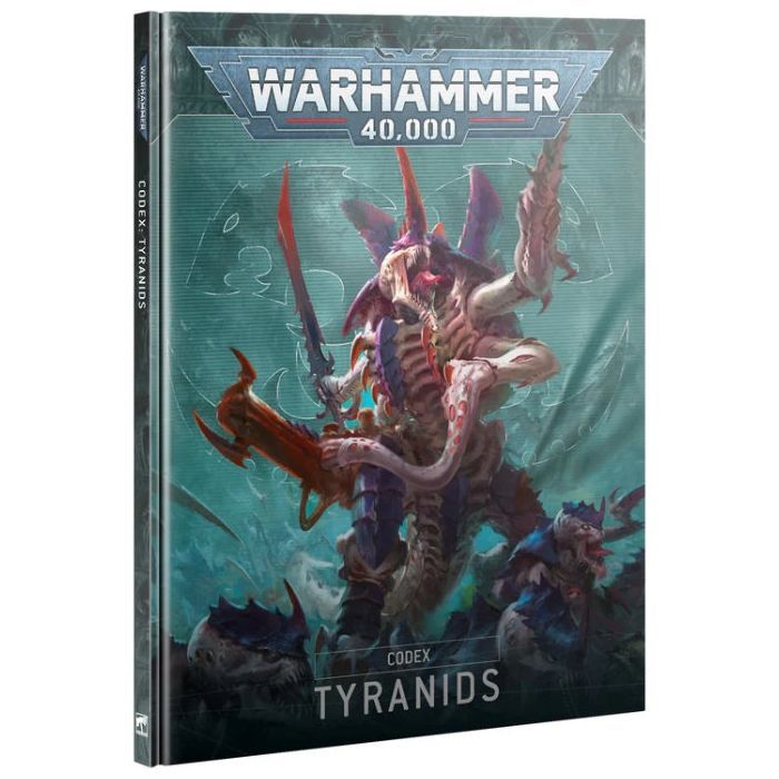 Warhammer 40000 Codex Tyranids 10th Edition book cover featuring a Tyranid creature.