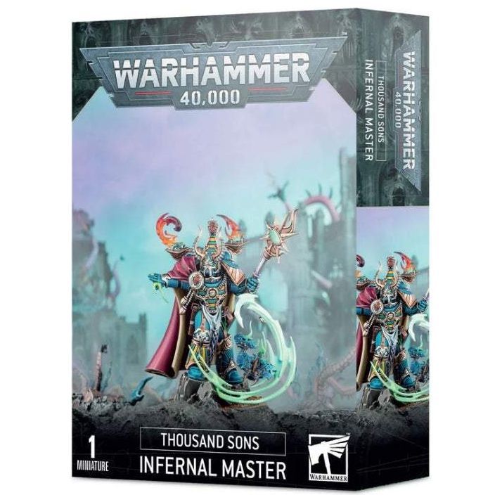 Warhammer 40000 Infernal Master Thousand Sons miniature kit box.