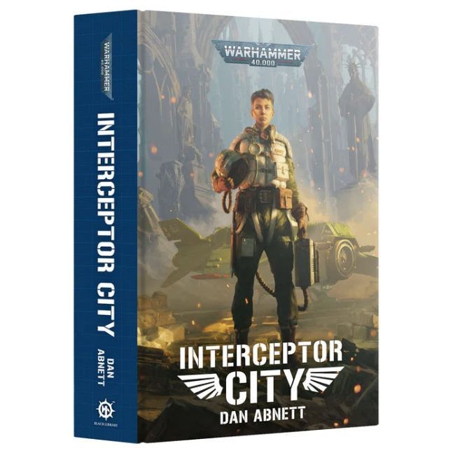 Warhammer 40000 Interceptor City by Dan Abnett hardcover book cover.