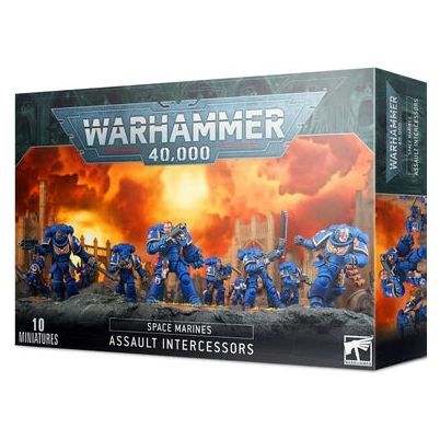 Warhammer 40000 Space Marines Assault Intercessors box set.