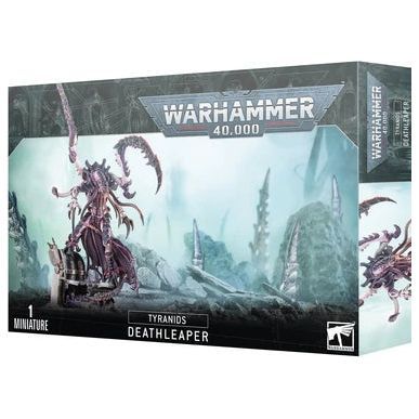 Warhammer 40000 Tyranids Deathleaper model kit with 44 components and 60mm base.