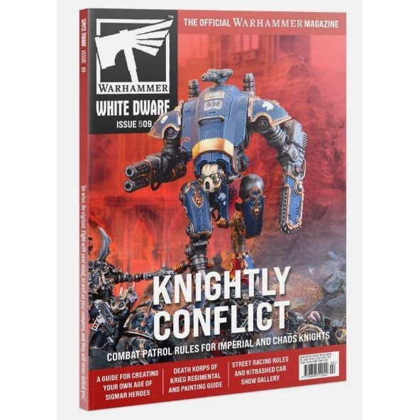 Warhammer White Dwarf Issue 509: Knightly Conflict magazine cover.