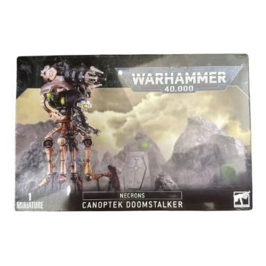 Warhammer 40000 Canoptek Doomstalker Necrons model kit box.