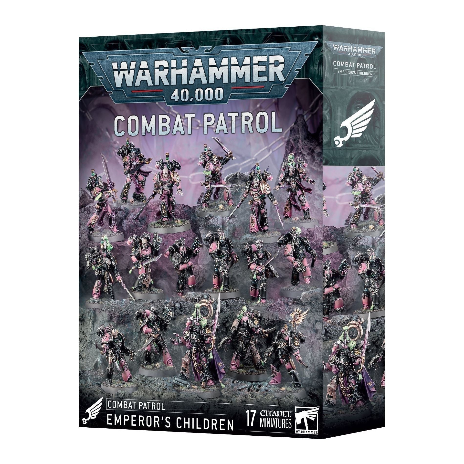 Combat Patrol: Emperor's Children box set featuring detailed miniatures.