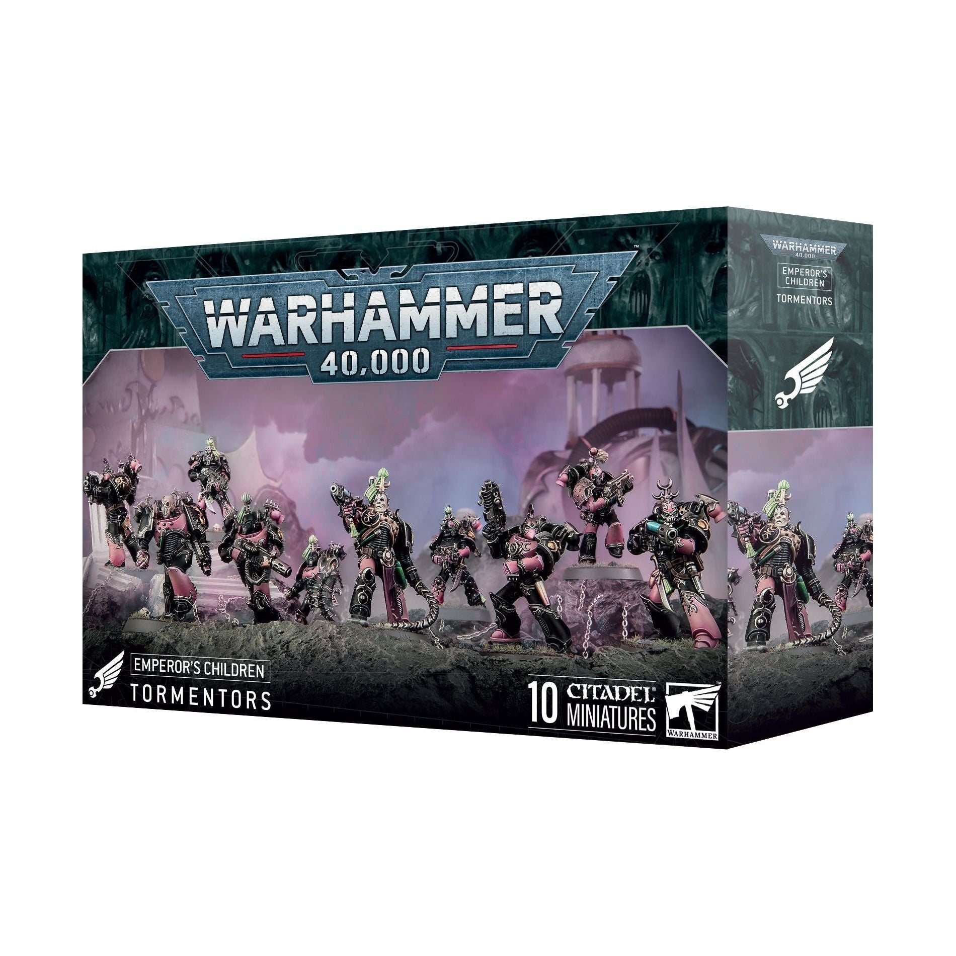 Warhammer 40,000 Emperor's Children Tormentors miniatures box set.