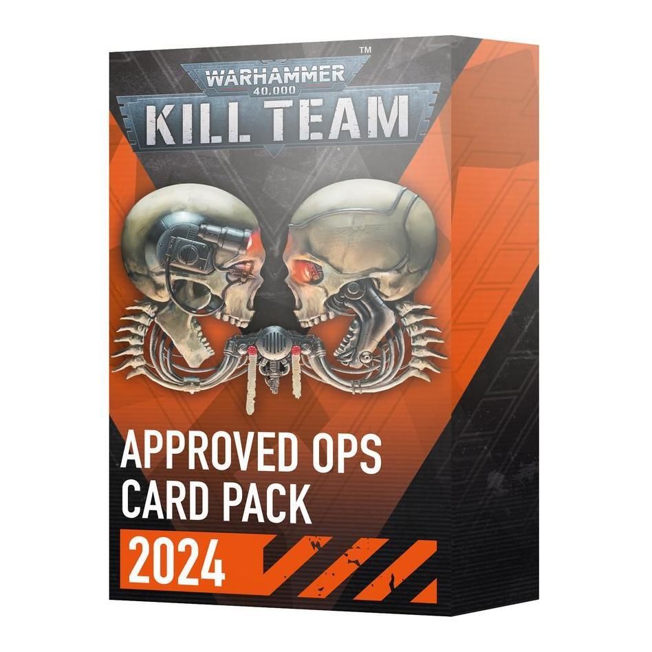 Warhammer 40000 Kill Team Approved Ops Card Pack 2024 packaging.